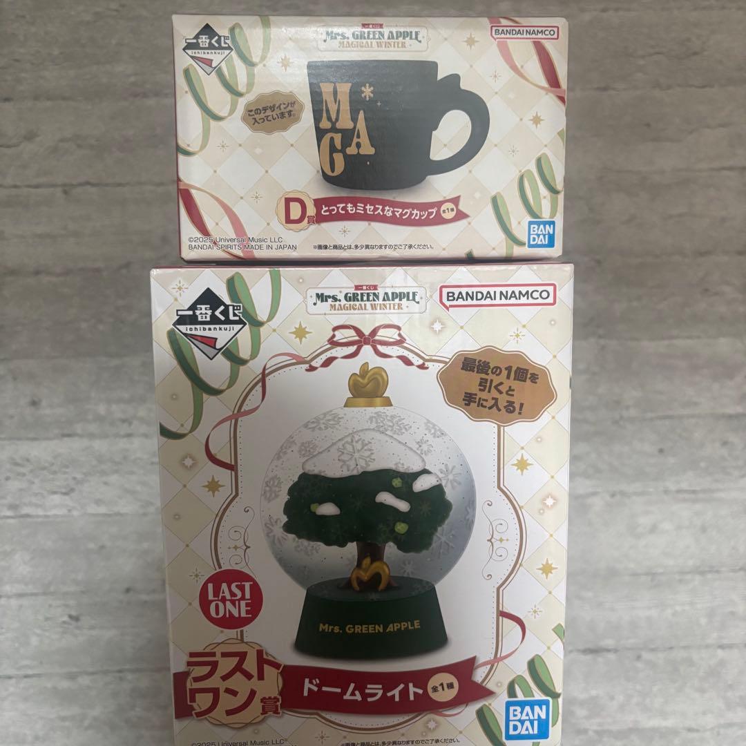 ミセスグリーンアップル 一番くじ D賞マグカップラストワン　ドームライトセット