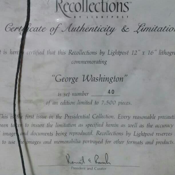 ジョージ ワシントンのサイン