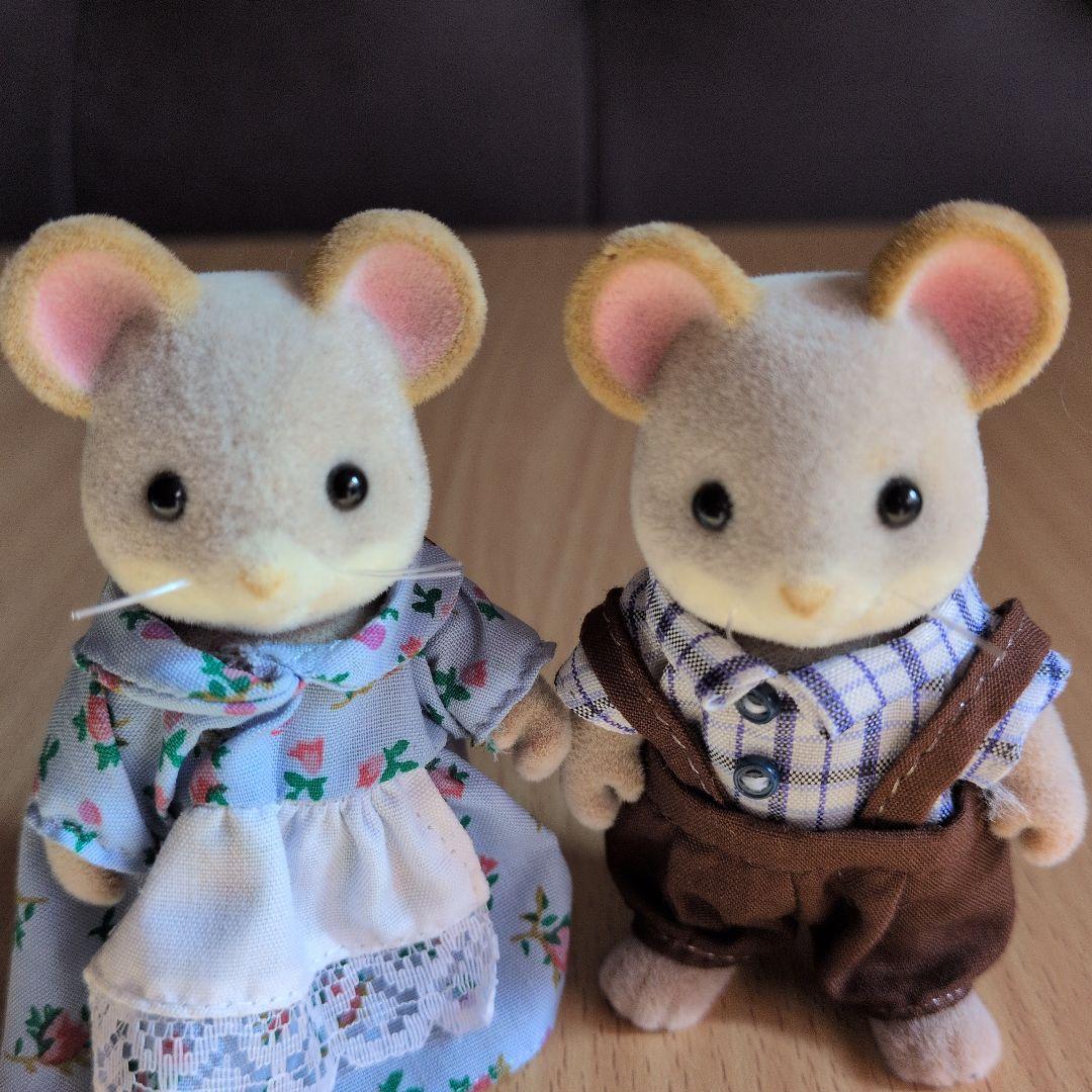 シルバニア　海外　どんぐりネズミ　ファミリー　お人形