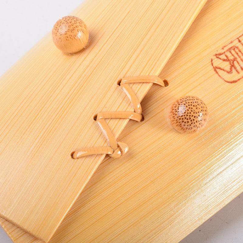 茶道具　此君亭工房　白竹　ささ舟　お絞り受け　五点　共箱　V　R8829