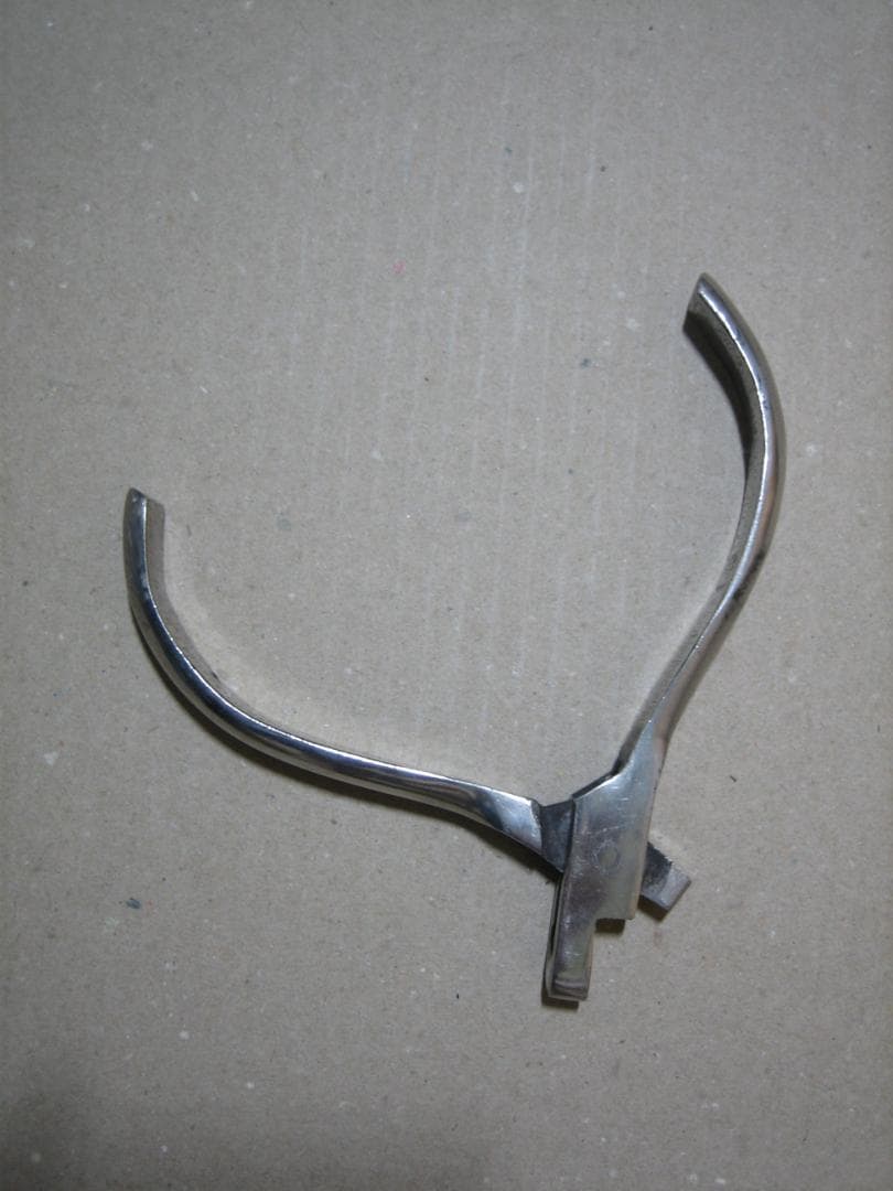 鉄道グッズ／入鋏ツール／いわゆるパンチ／切り口「M」型／払下げ実物