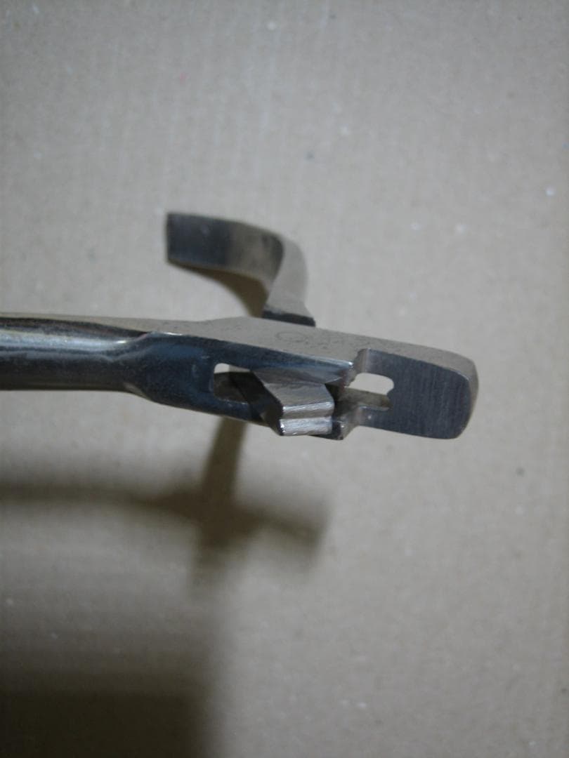 鉄道グッズ／入鋏ツール／いわゆるパンチ／切り口「M」型／払下げ実物