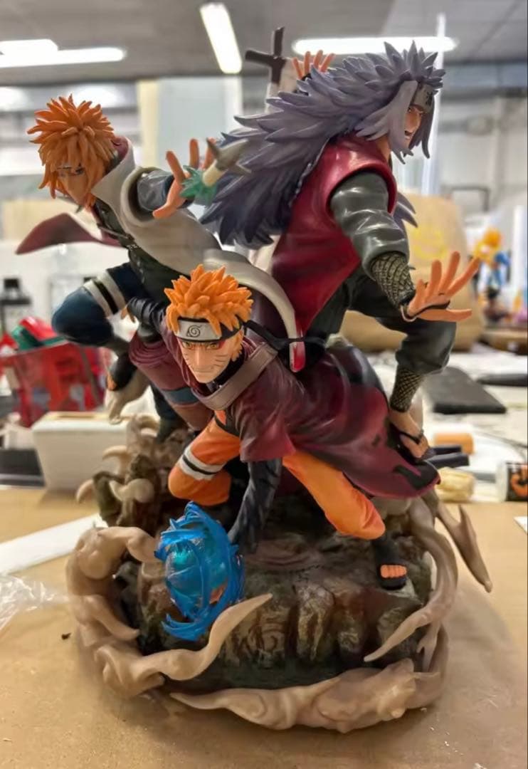 NARUTO 自来也　波風ミナト　うずまきナルト　ガレージキット　フィギュア