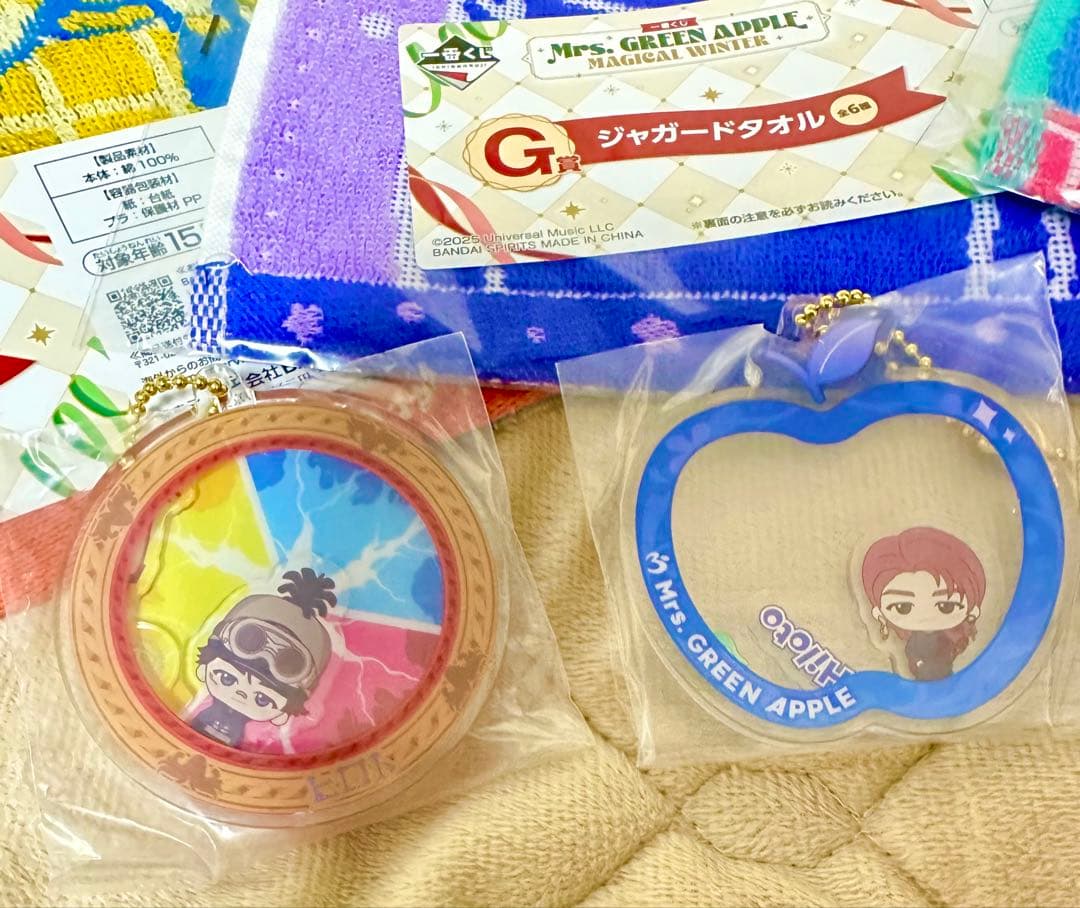 ミセス 1番くじ ラストワン ドームライト タオル、チャーム、メモ帳 7点セット