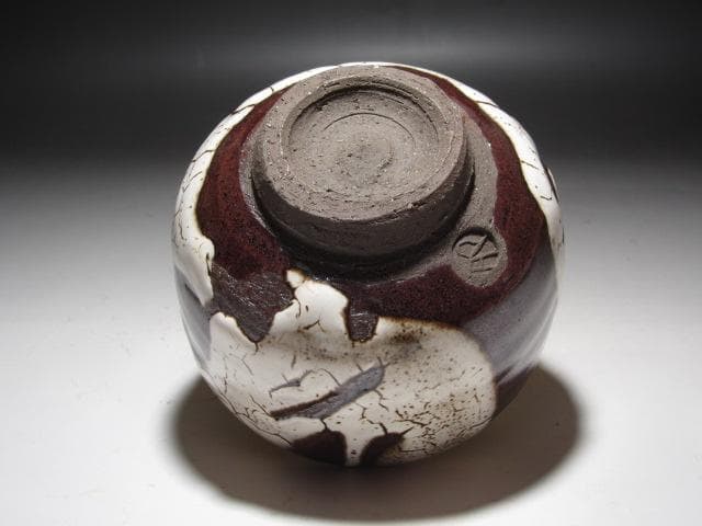 ★　清水卯一　蓬莱花茶碗　存在感ある一品です★x449 x204