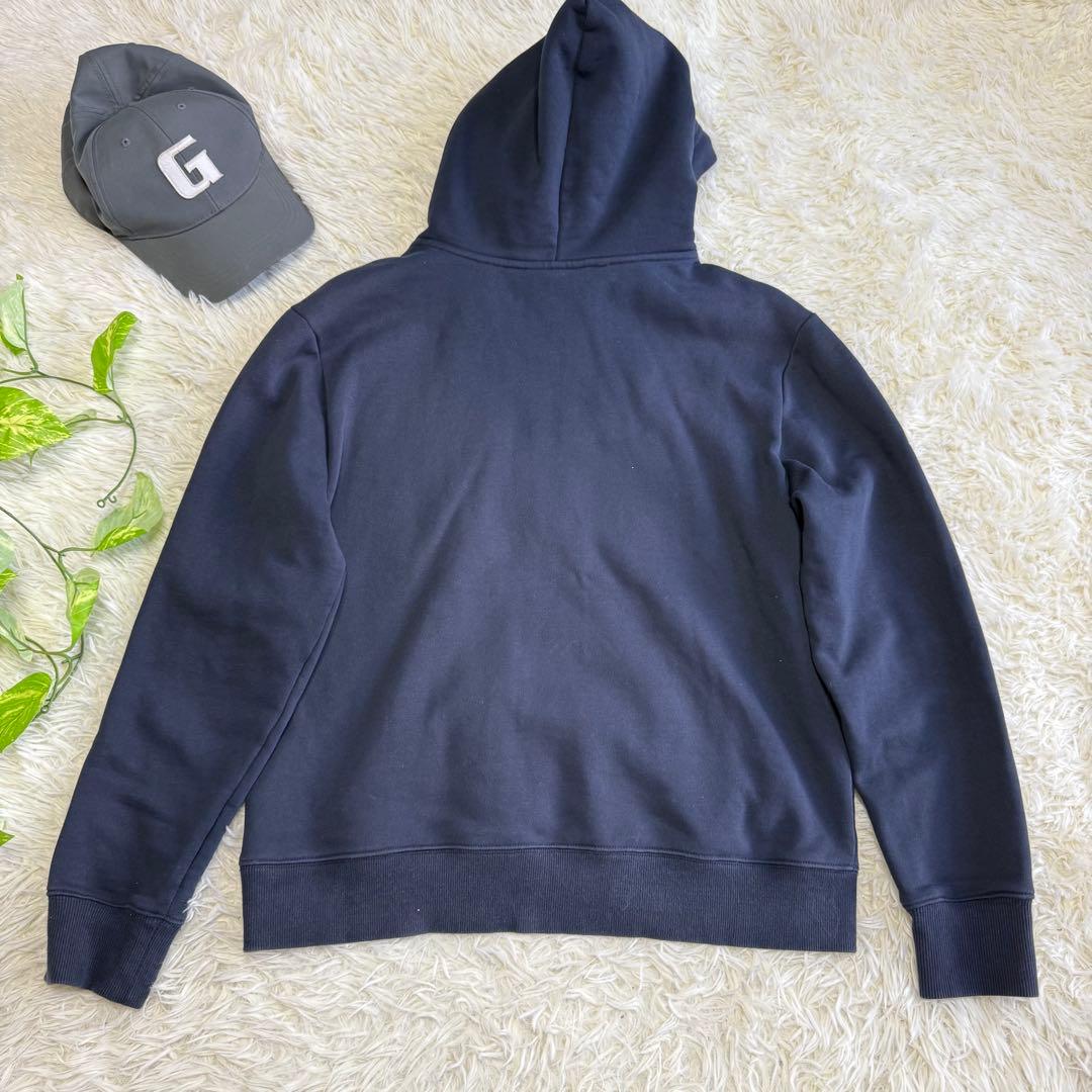 【ジェイリンドバーグ】美品 パーカー ネイビー 刺繍ロゴ Mサイズ メンズ