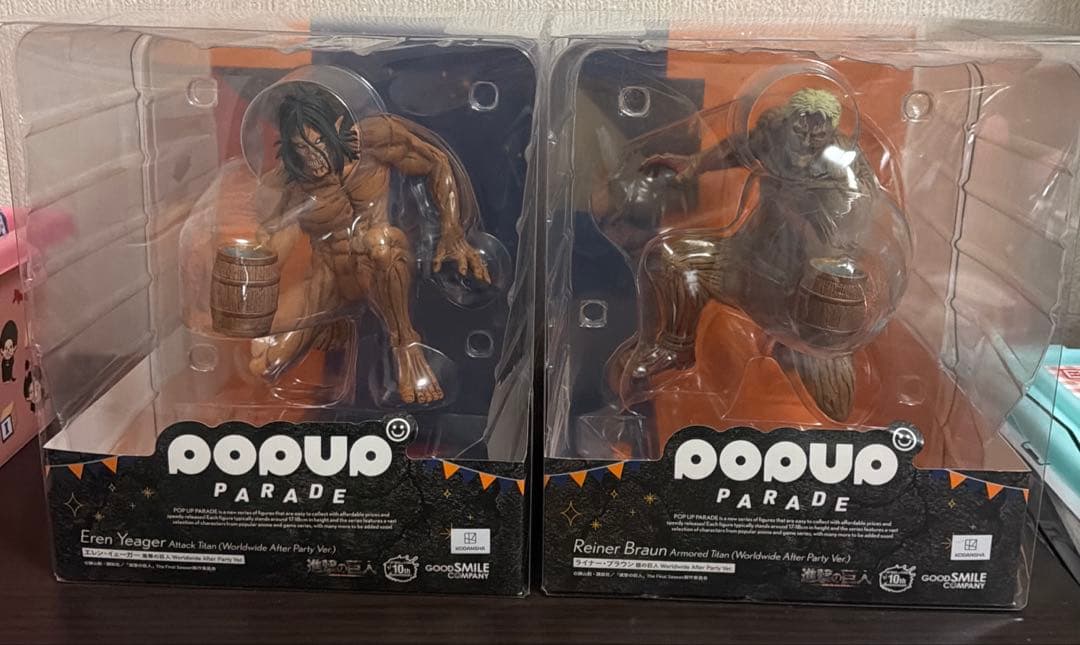 進撃の巨人　popup parade 鎧の巨人　進撃の巨人　セット　after