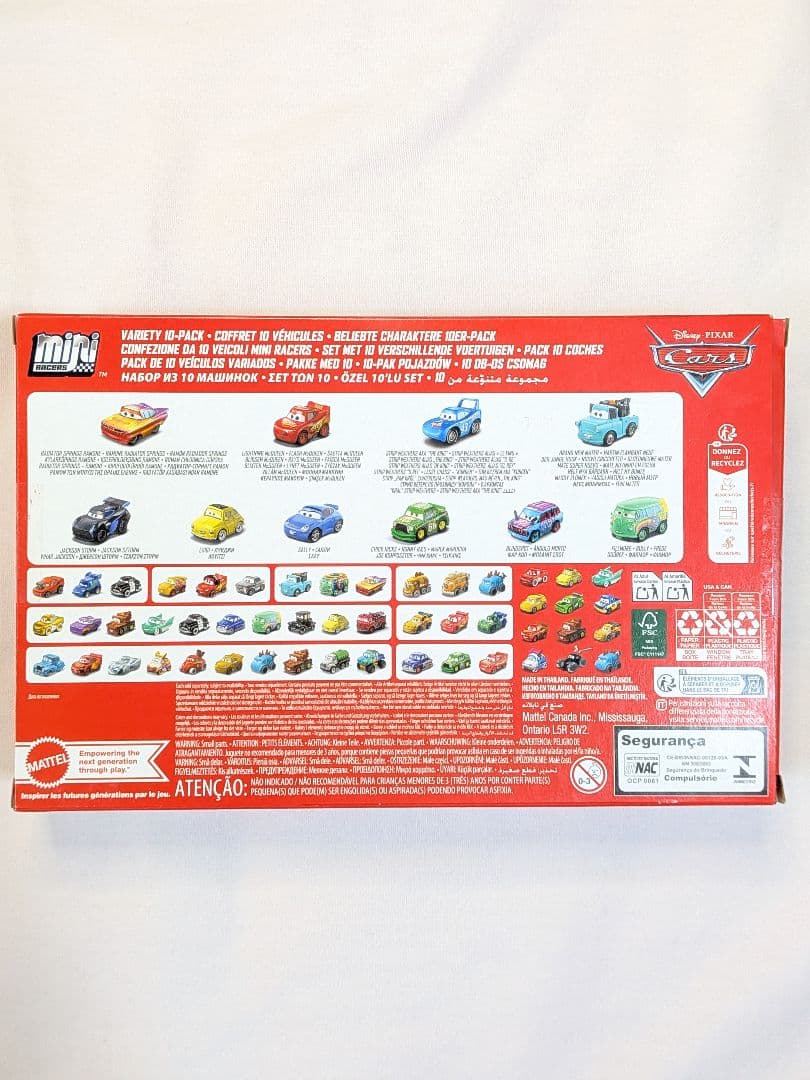 ディズニー ピクサー カーズ ダイキャストメタル ミニレーサー 10個