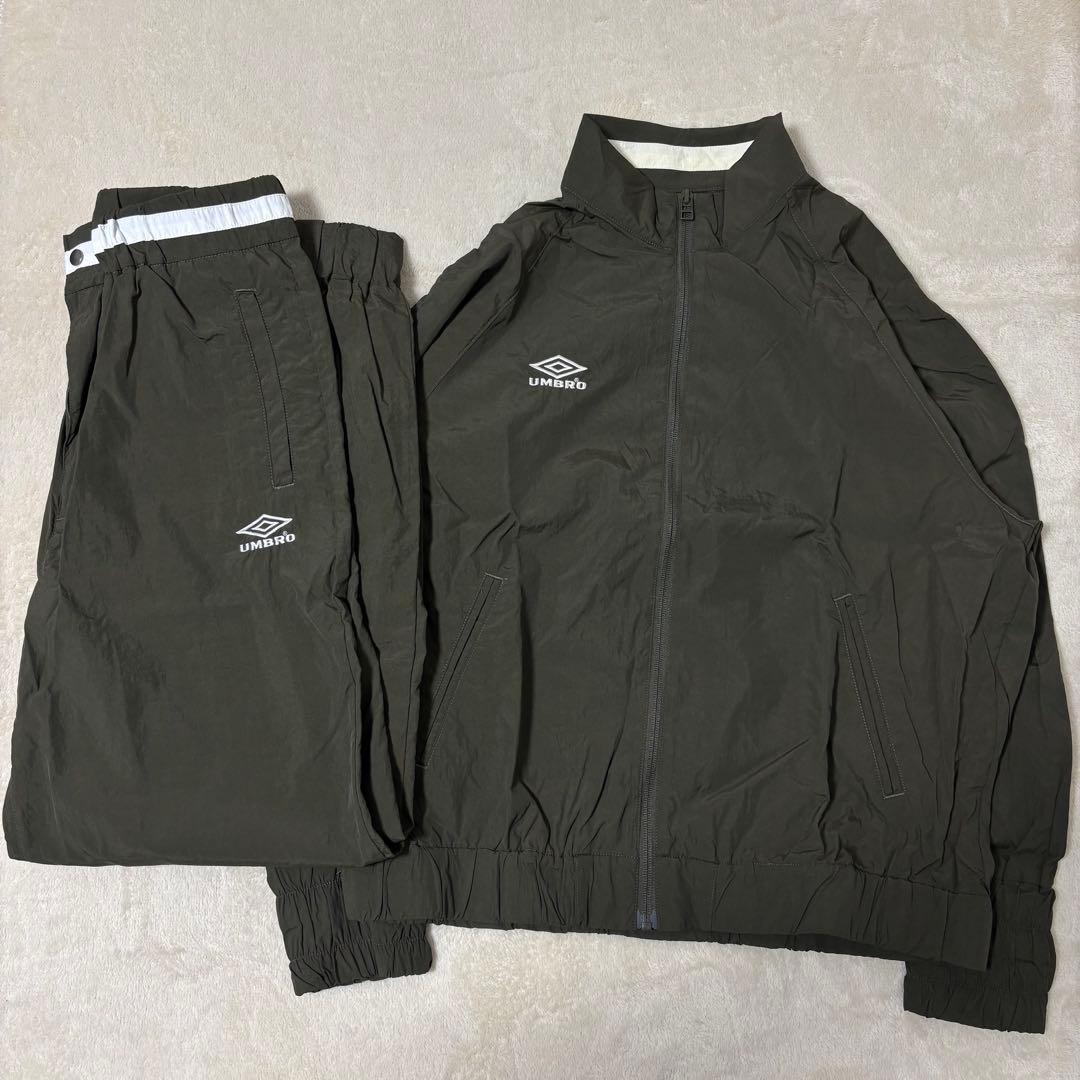 アンブロ×belper ナイロントラックジャケット　トラックパンツ　セットカーキ