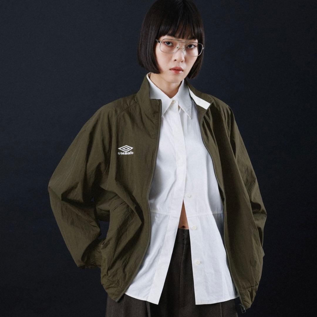 アンブロ×belper ナイロントラックジャケット　トラックパンツ　セットカーキ