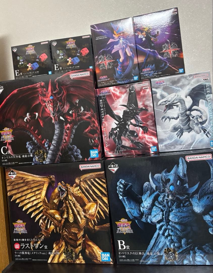 遊戯王　一番くじ　三幻神　フィギュアまとめ売り