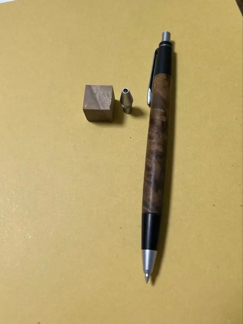 野原工芸　シャープペンシル　マーブルウッド　シルバー