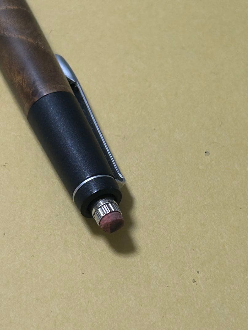 野原工芸　シャープペンシル　マーブルウッド　シルバー