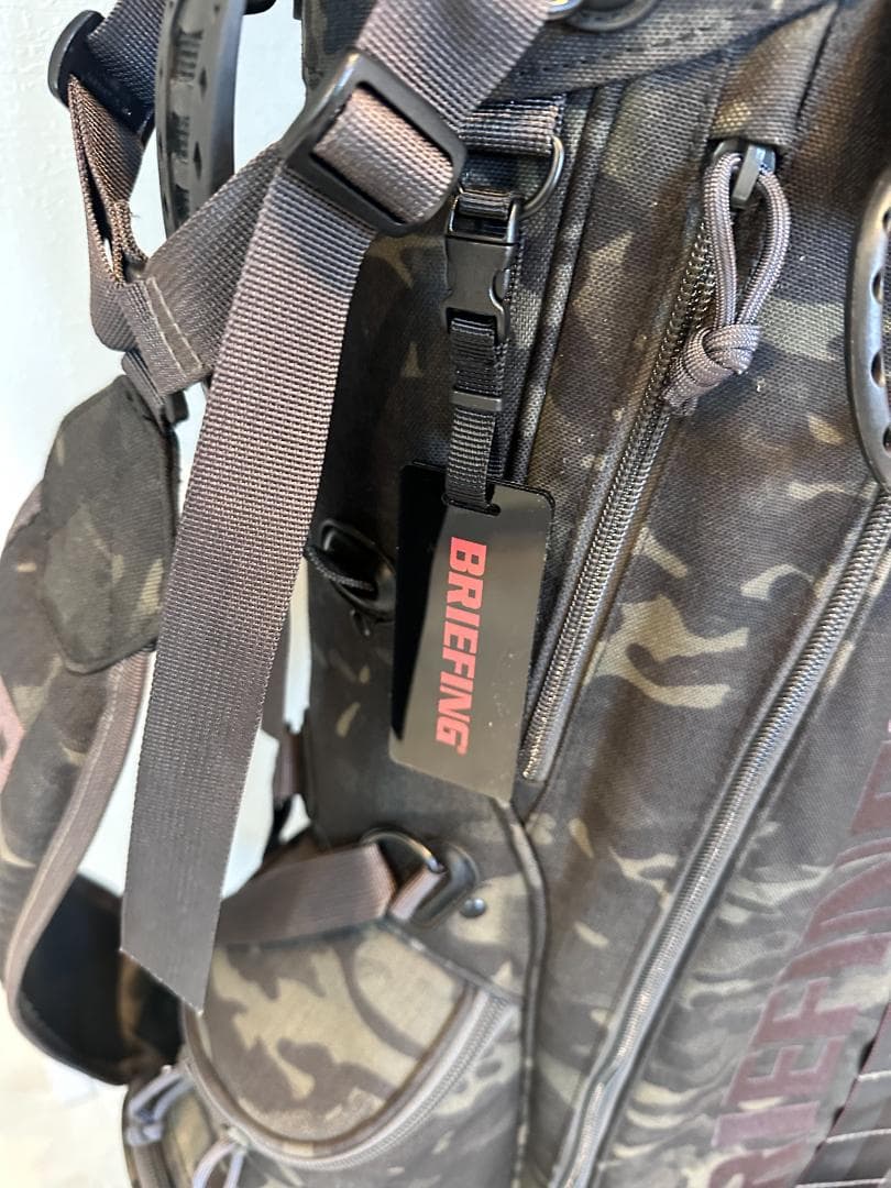 BRIEFING キャディバッグ カモフラ フルカバーセット　ポーチ付き