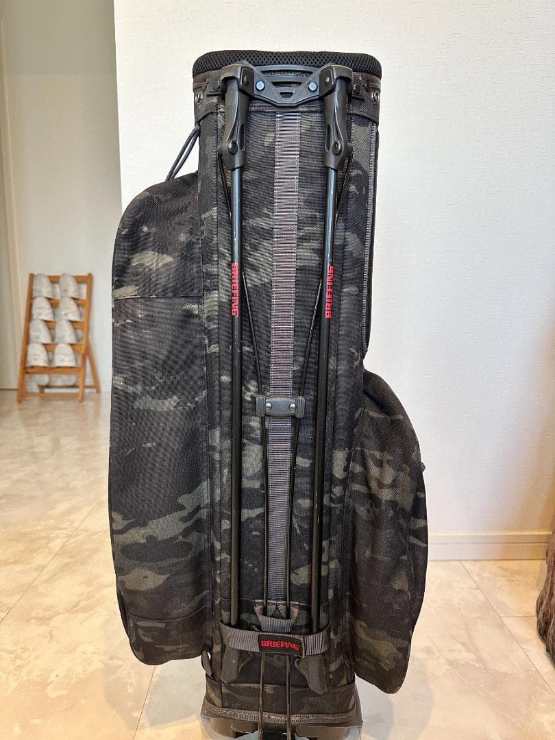 BRIEFING キャディバッグ カモフラ フルカバーセット　ポーチ付き