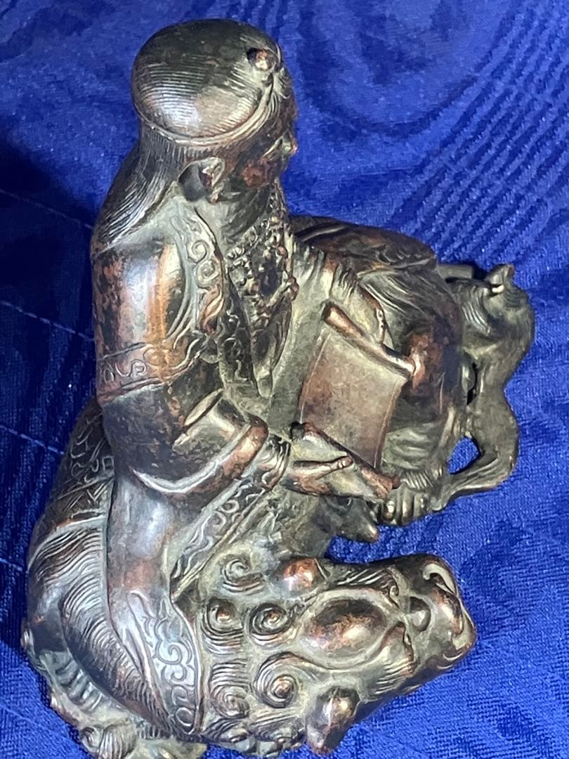 仏像　金属工芸　骨董品　鬼子母神　獅子　アンティーク