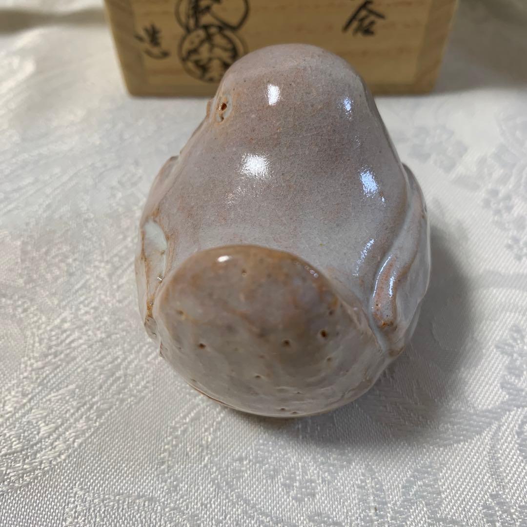 茶道具　香合　福良雀　萩焼深川本窯　十二代　田原陶兵衛
