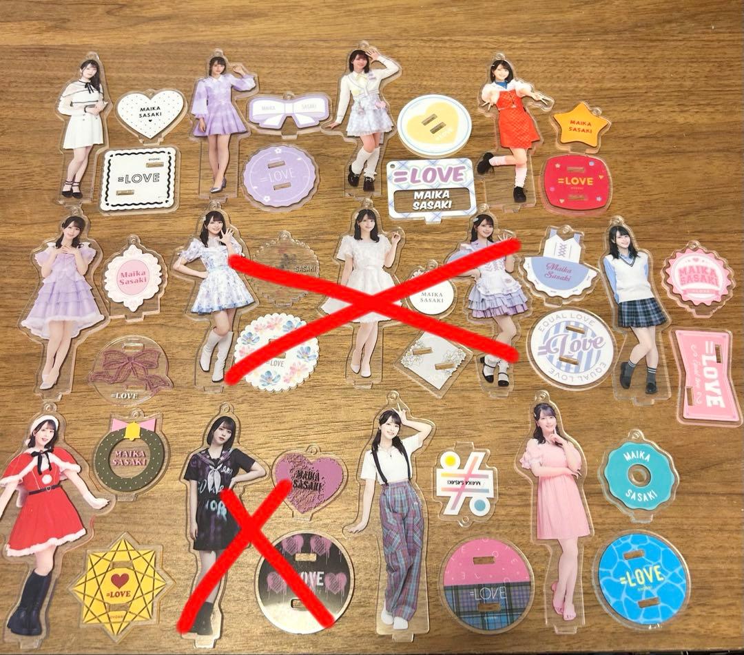 バラ売り可能：佐々木舞香 アクスタ8点