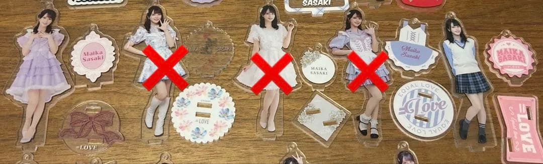 バラ売り可能：佐々木舞香 アクスタ8点