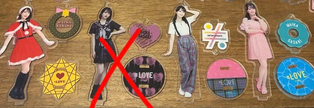 バラ売り可能：佐々木舞香 アクスタ8点