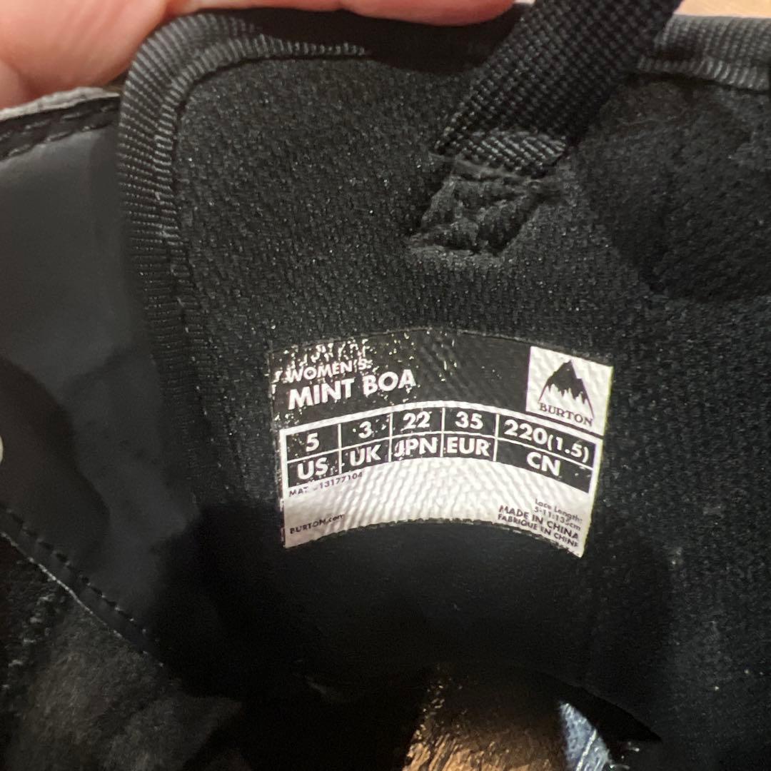 Burton バートン MINT ミント22.0 レディ　キッズ　ジュニア　子供