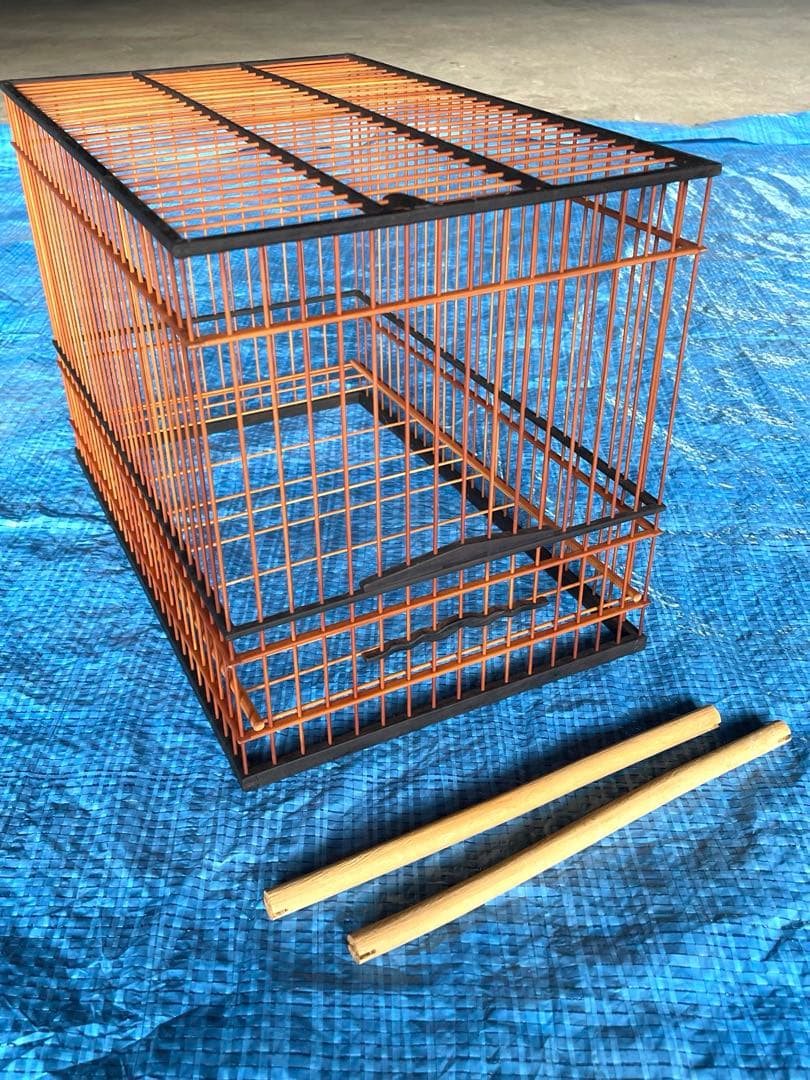 #6 鳥かご　寝箱　手作り　昭和　レトロ　セット　未使用