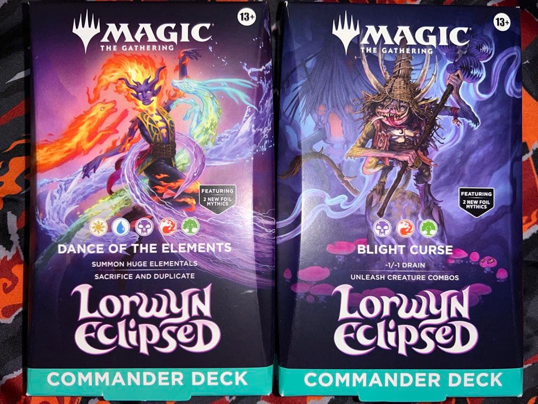 MTG ローウィンの昏明　統率者デッキ エレメンタルの舞踊　枯朽の呪い　英語版