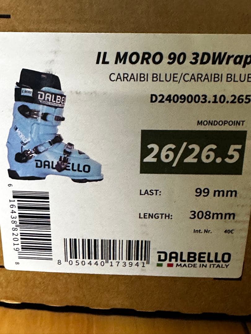 「新品未使用」DALBELLO IL Moro 90 26/26.5