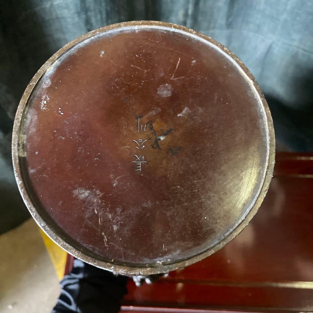 銅器　飛ぶ龍　置物　飾り アンティーク オブジェ アート  銅　レトロ　骨董