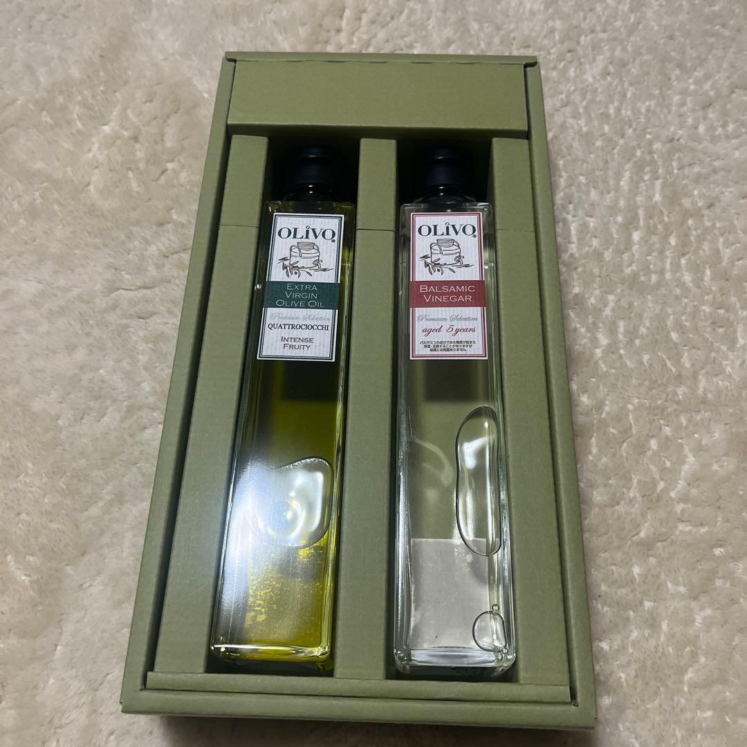 OLIVQ オリーブオイルとホワイトバルサミコ酢セット