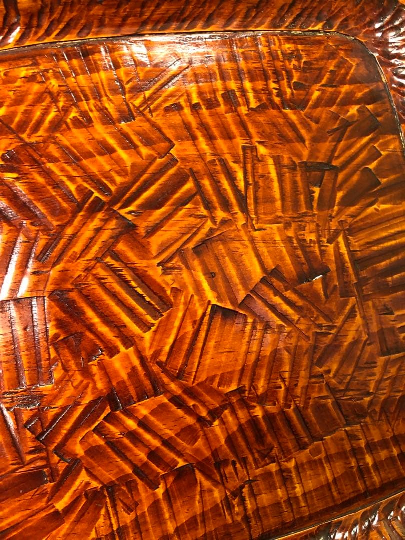 割引❗️《R》伝統工芸 讃岐彫 小膳2客 讃岐膳 讃岐盆 木製　251007あ7