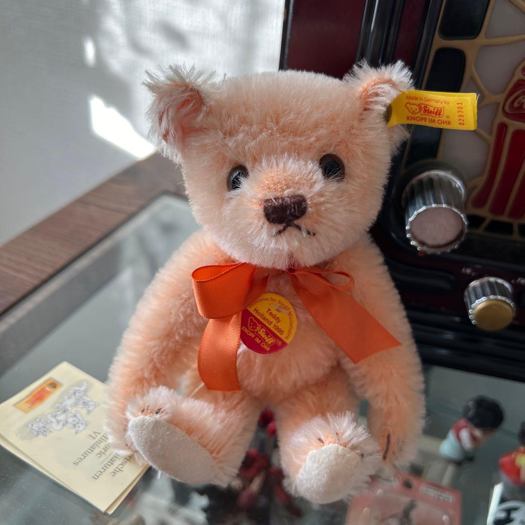 シュタイフ　テディベア　Holland 1995 オレンジ　Steiff