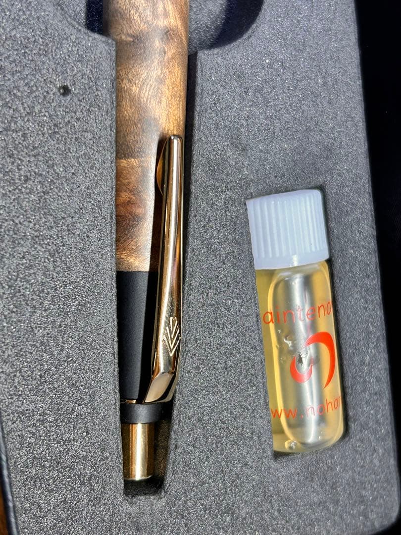 野原工芸シャーペン　マーブルウッド