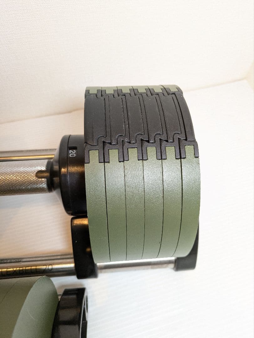 【ちぶ】フレックスベル 可変式 20kg 4kg刻み アーミーグリーン①