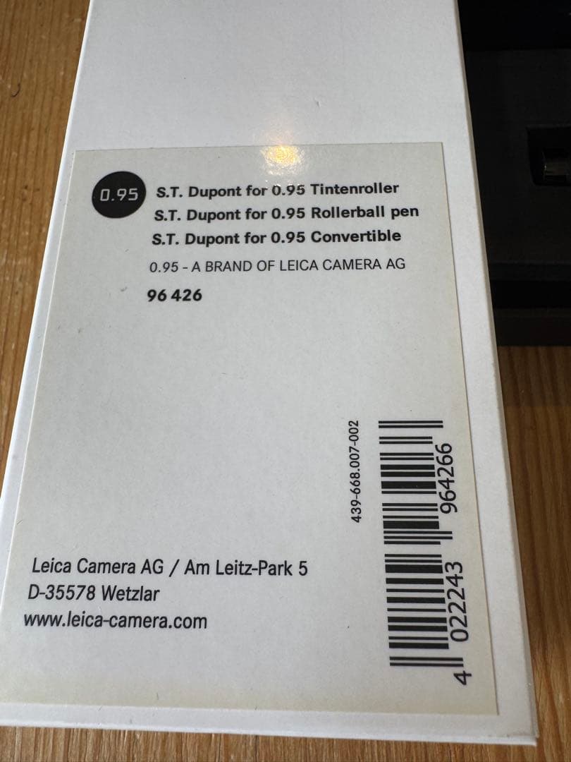 筆記具 S.T. Dupont Leica 0.95 Rollerball pen