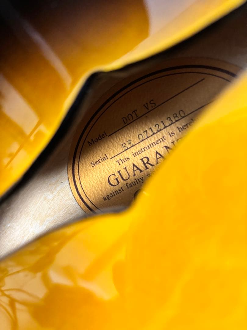 年内値下げ　エピフォン DOT VS サンバースト セミアコギター