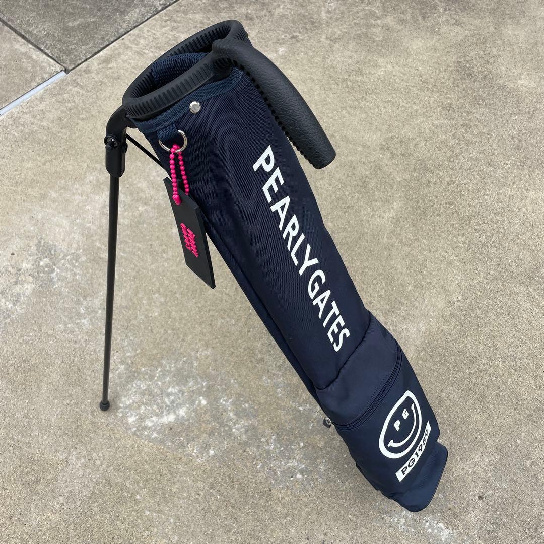 （美品）PEARLY GATES スタンドゴルフバッグ ネイビー