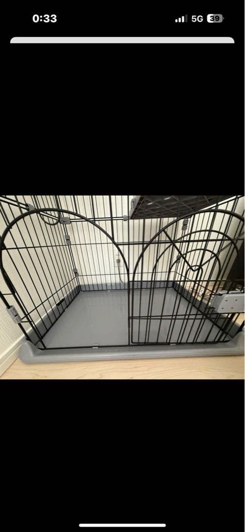 3段　キャットケージ ブラック