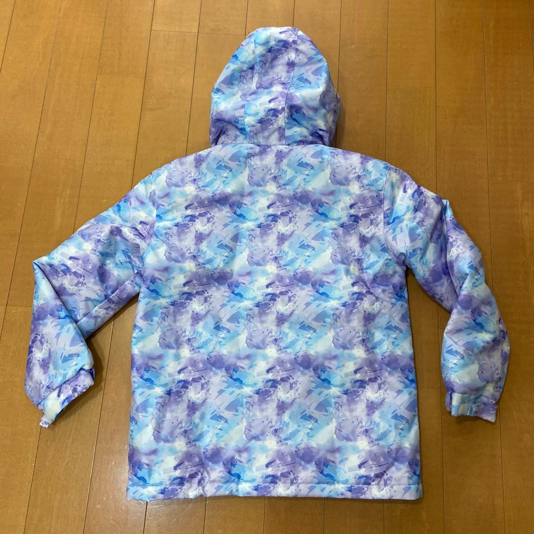 Girls160cmスキーウェア上下　パープル×ネイビー