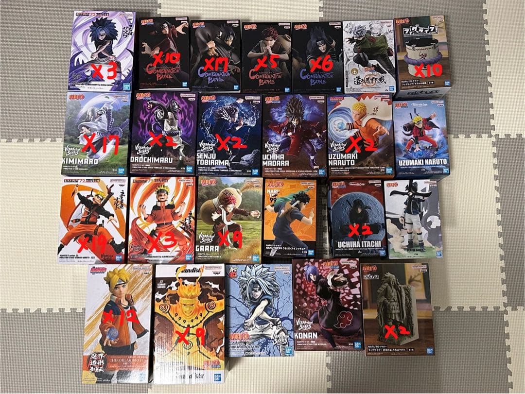 ナルト　NARUTO プライズフィギュア 137点セット　まとめ売り