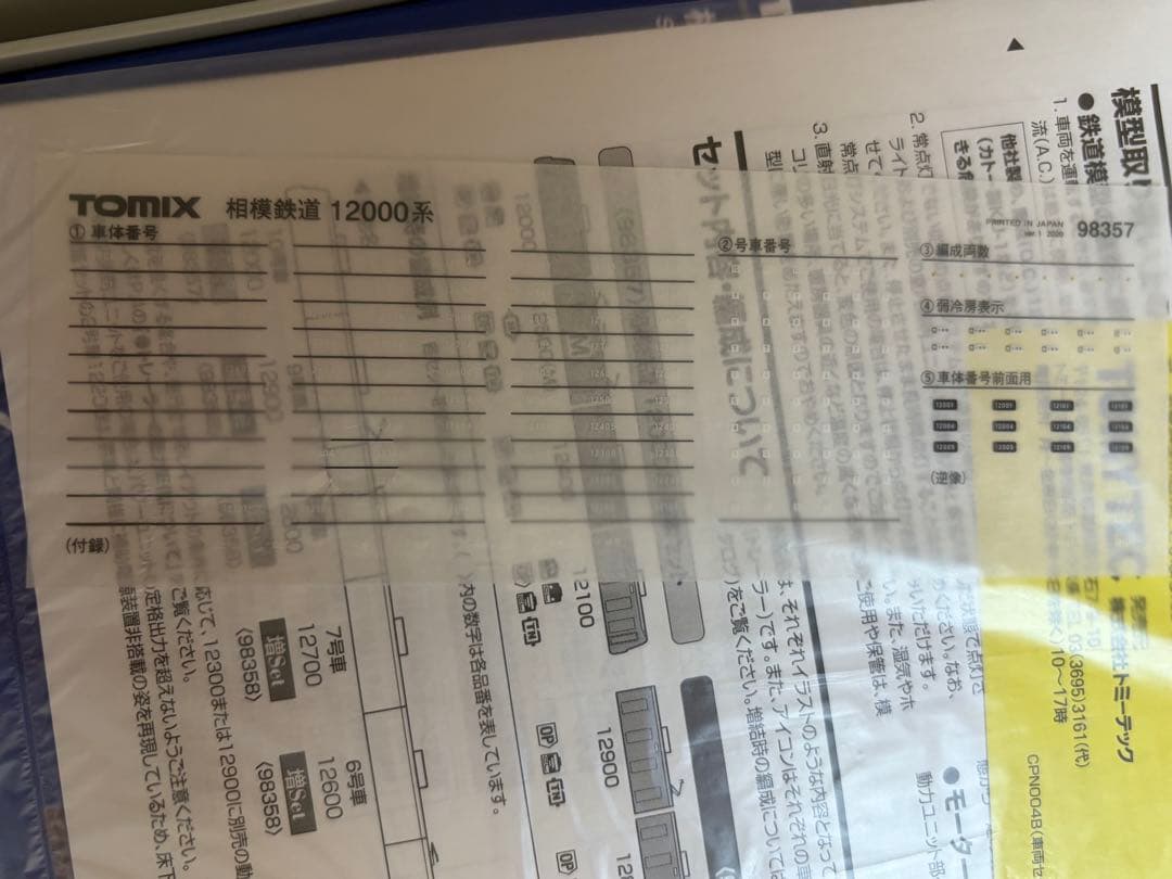 鉄道模型　Nゲージ　TOMIX 98357 相鉄 12000系　10両フル