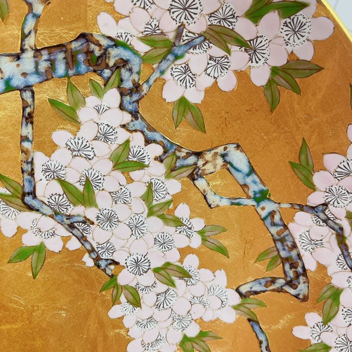 琥山窯 飾皿 金箔押し 有田焼 伝統工芸品