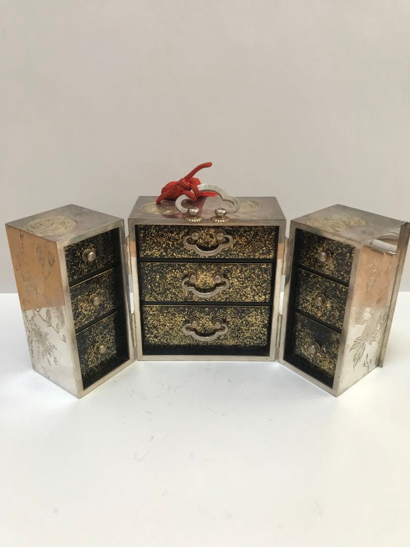 銀製 宝石箱 シルバー950 骨董品　I.869