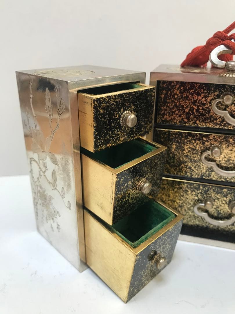 銀製 宝石箱 シルバー950 骨董品　I.869