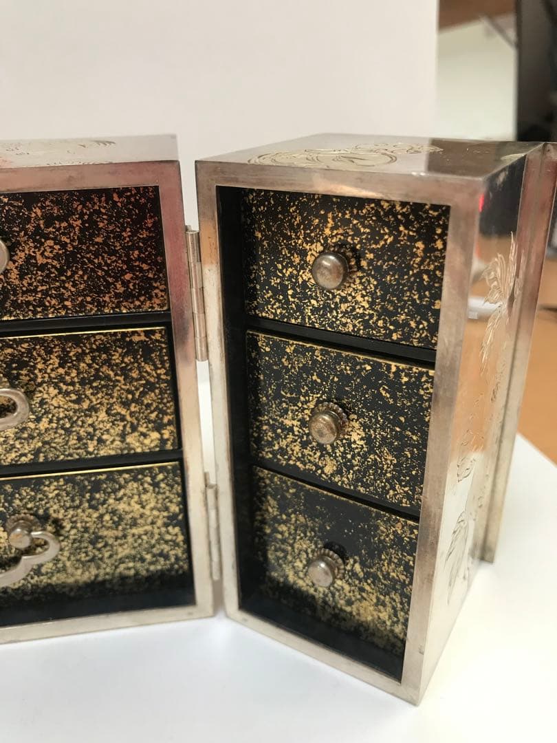 銀製 宝石箱 シルバー950 骨董品　I.869