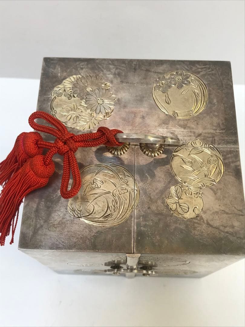 銀製 宝石箱 シルバー950 骨董品　I.869