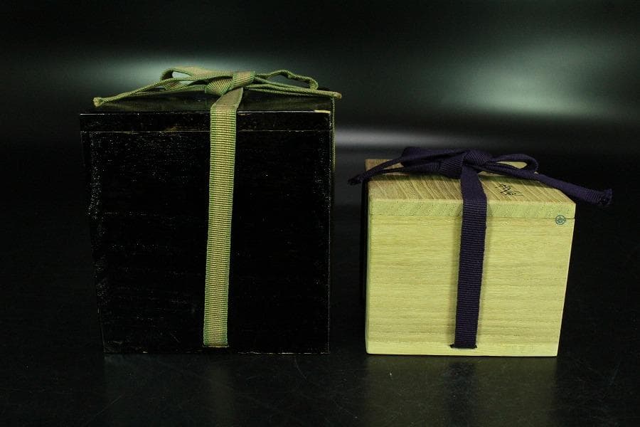 平戸 超絶技巧 龍紋 香合 蓋物 共箱 二重箱(K-YC521)