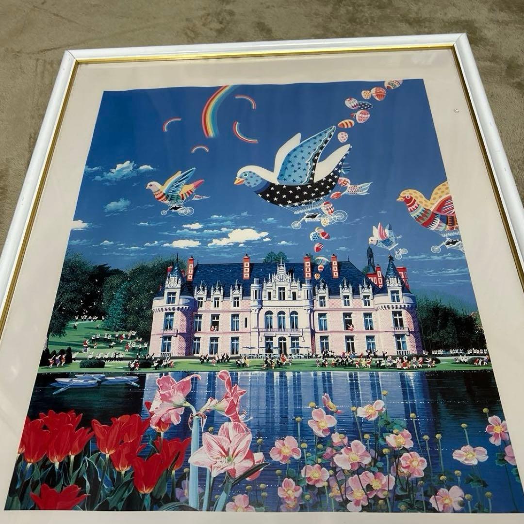 【ヒロ、ヤマガタ】シャンパーニュ城　ポスター　 サイズ約53ｃｍ×約34ｃｍ