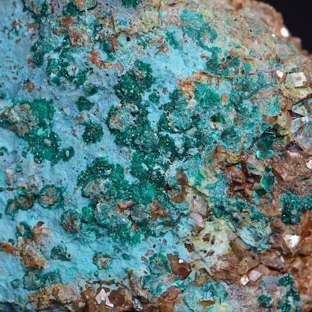 アンドラダイト ブロシャン銅鉱 クリソコラ 168g AND153 原石 天然石