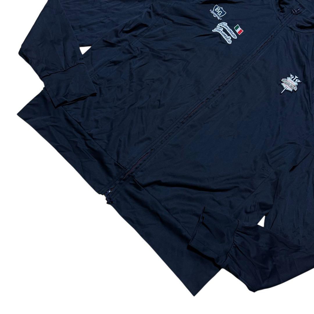 【美品】ビームスゴルフ パープルレーベル エアシャット ブルゾン ネイビー M